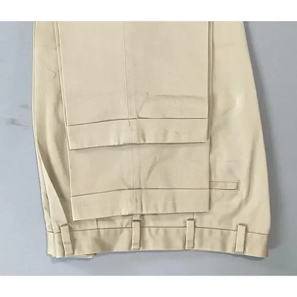 Brooks Brothers Pleated Elliot Advantage Chino Pants. Beige, Men's 34X32. EUC! - Picture 4 of 9